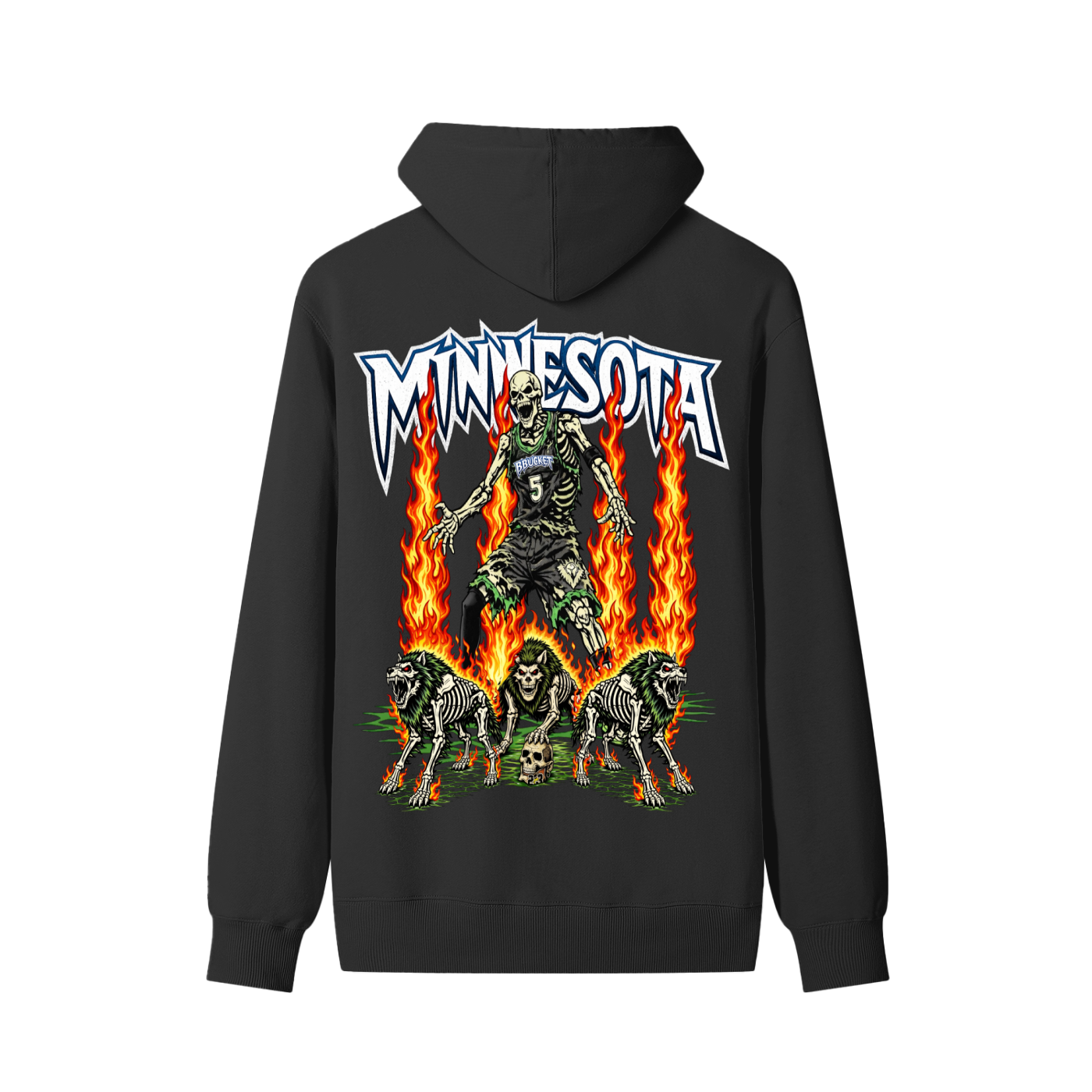 FLIGHT FIVE HOODIE - BLACK