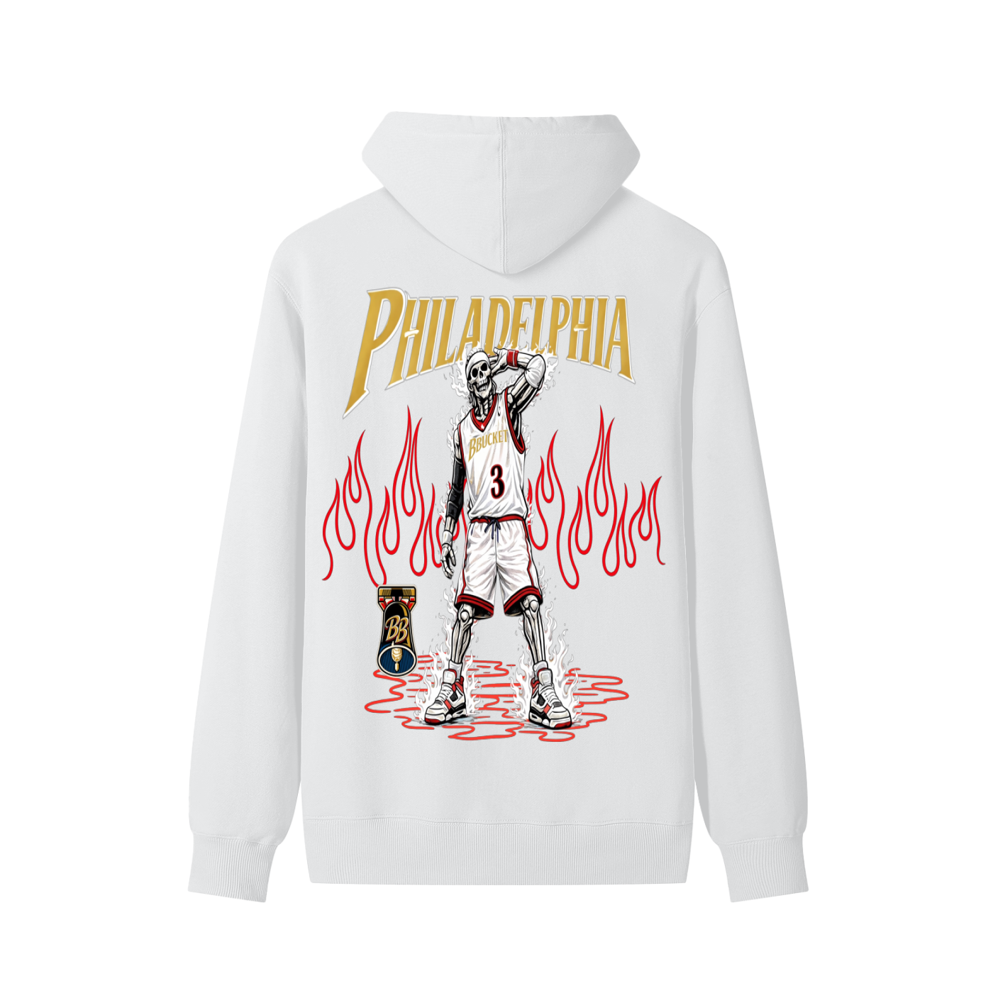 PHILLY PRESSURE HOODIE - WHITE