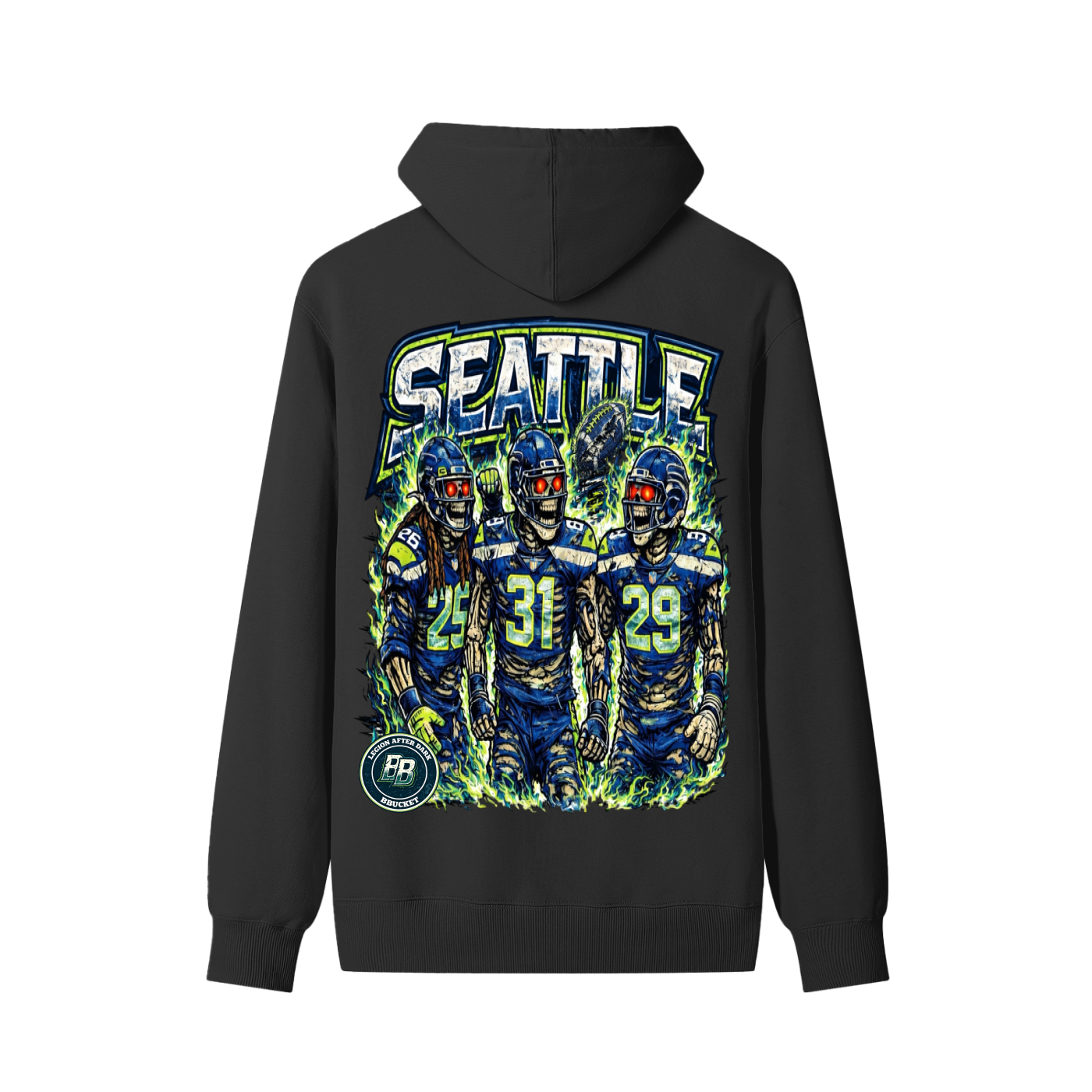 LEGION AFTER DARK HOODIE - BLACK