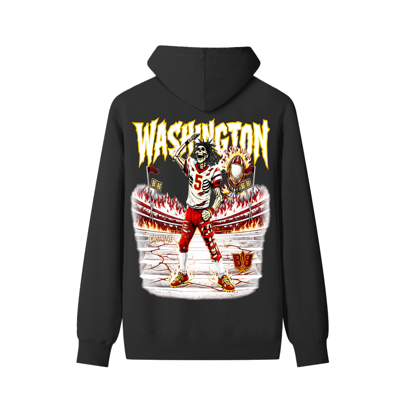 CAPITALFIVE HOODIE BLACK