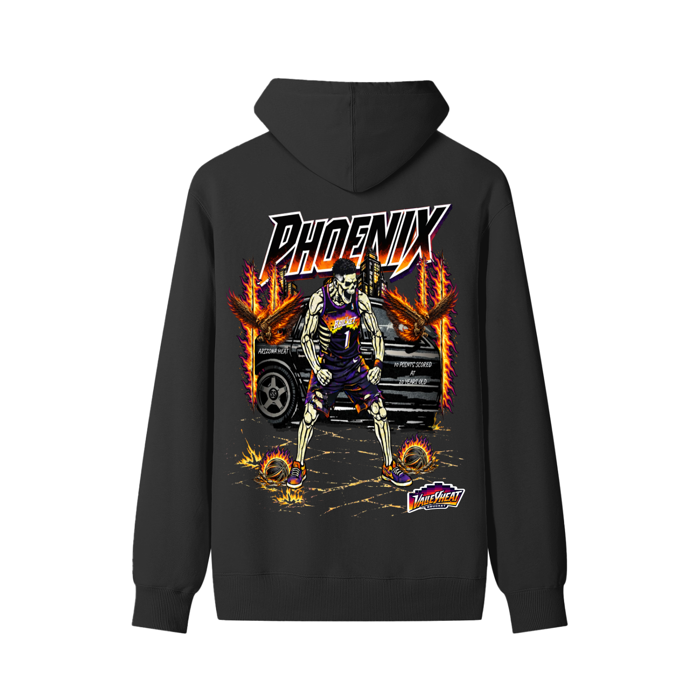VALLEY HEAT HOODIE - BLACK