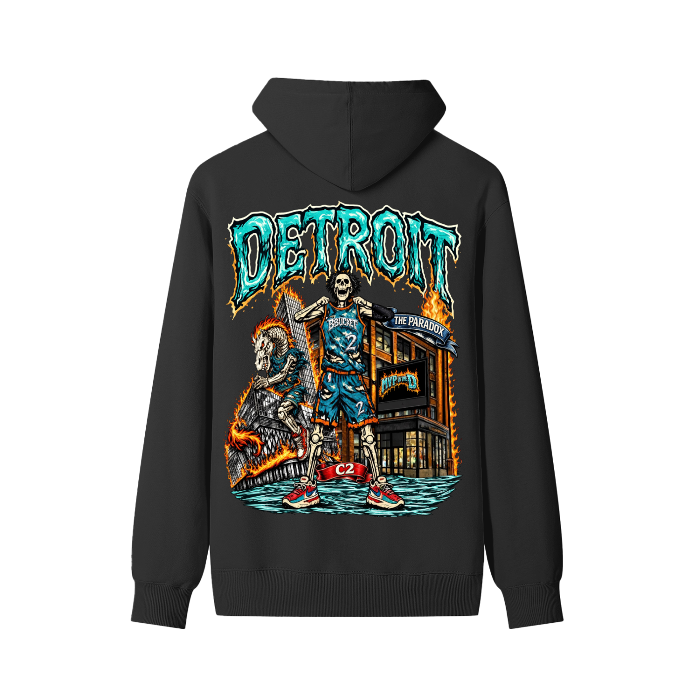 C2 HOODIE - BLACK