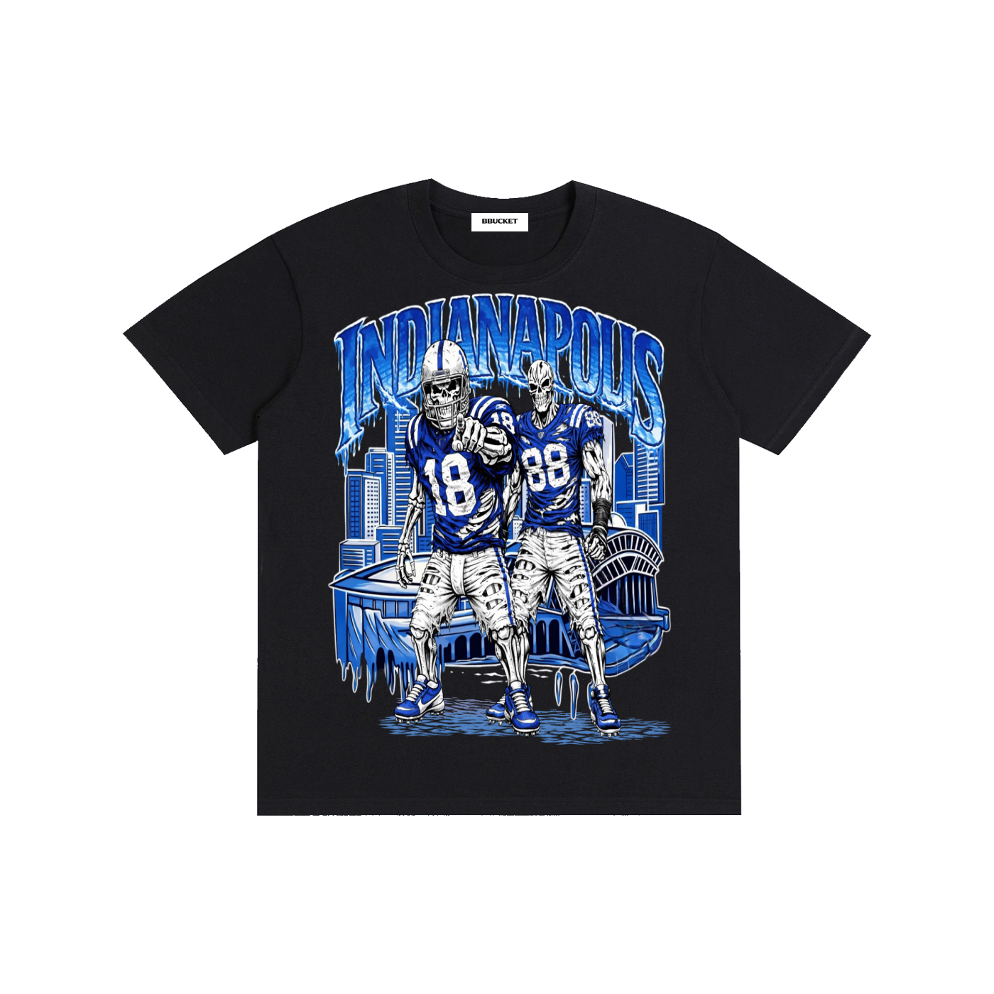 CHAOS CHECK TEE - BLACK