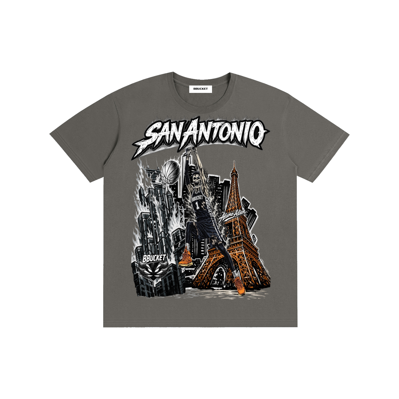 ALAMO ALIEN TEE - GRAY