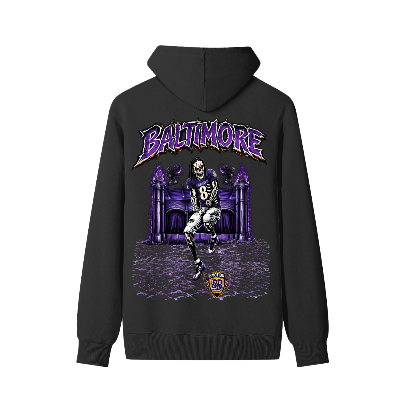 8MOTION HOODIE - BLACK