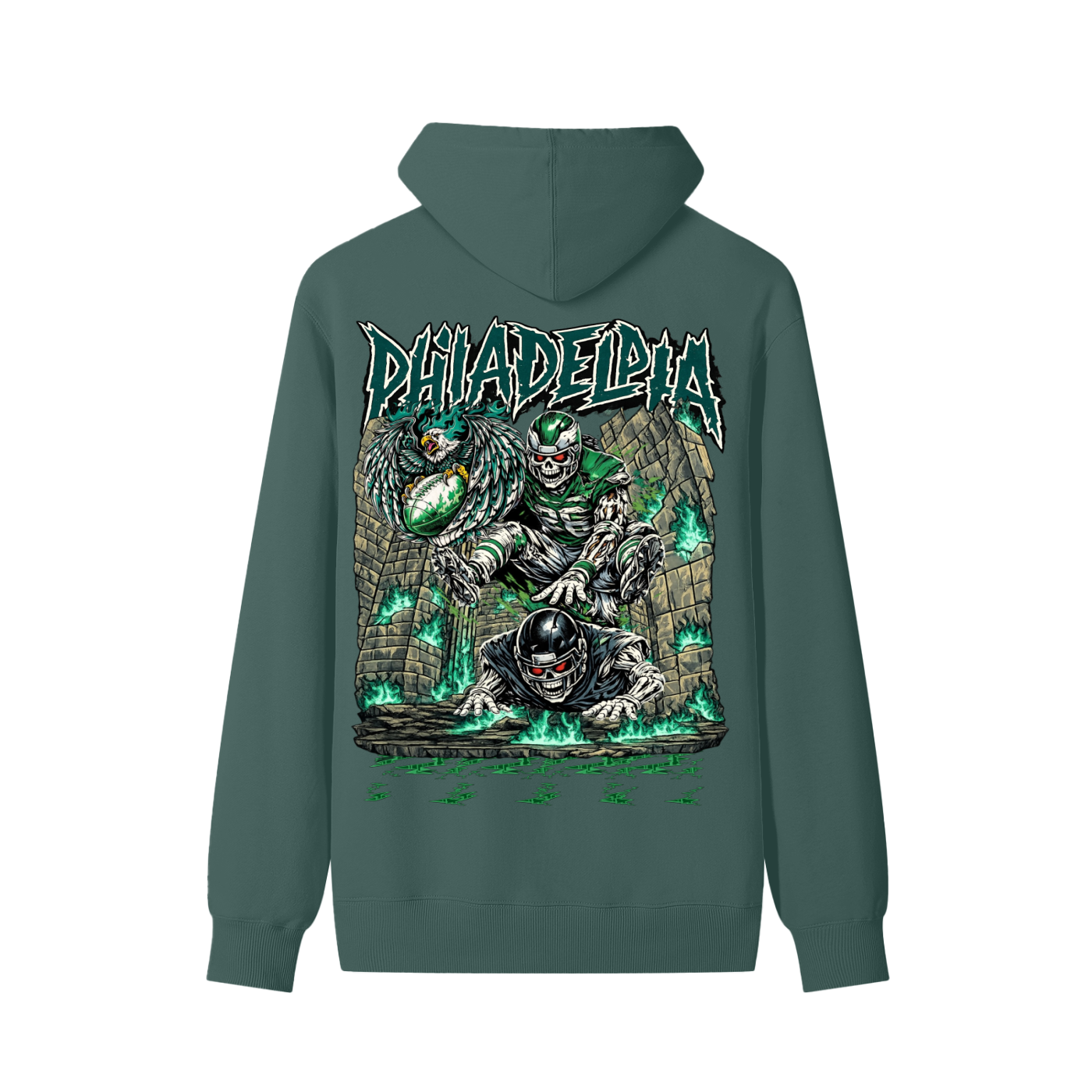 QUADFATHER HOODIE - EVERGREEN