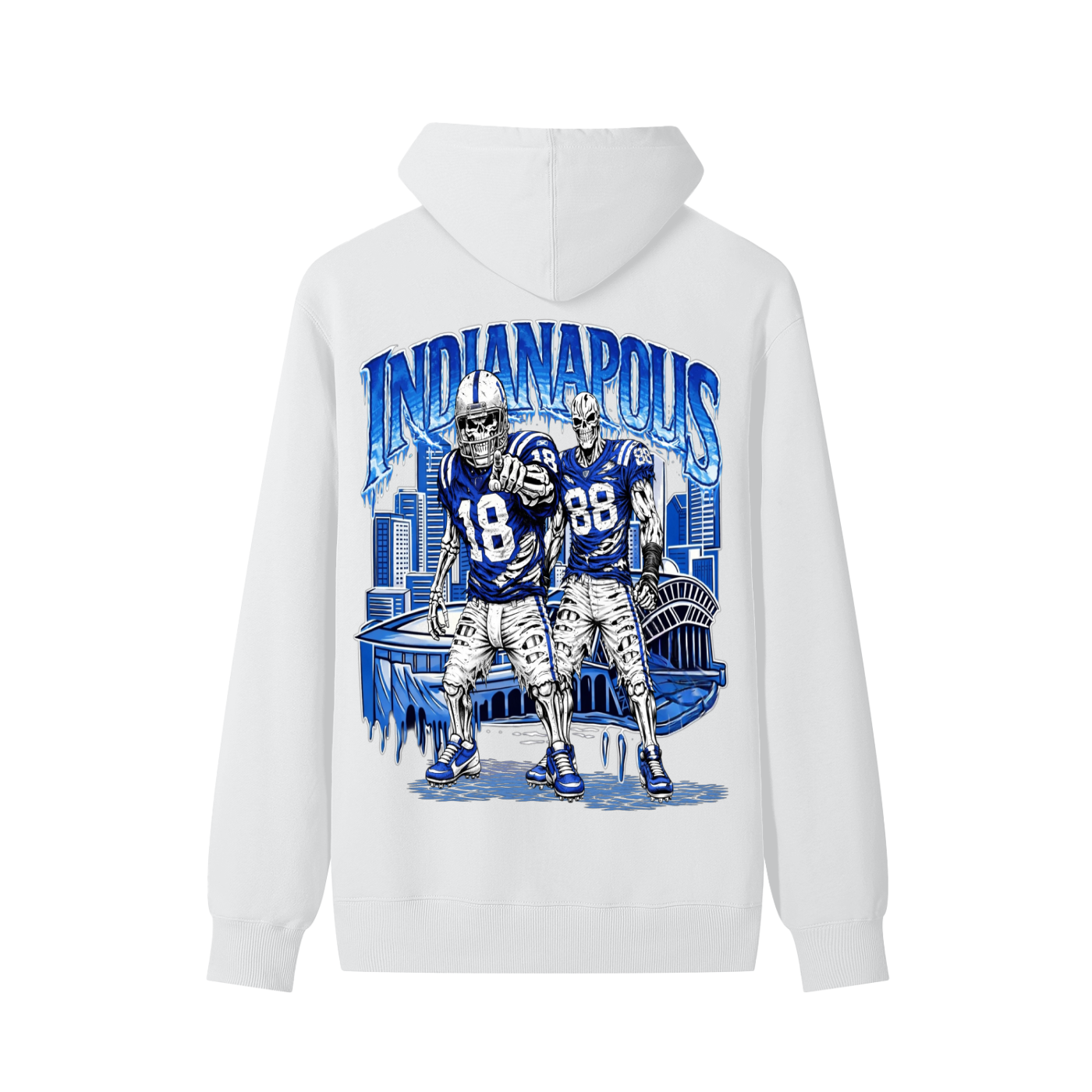 CHAOS CHECK HOODIE - WHITE