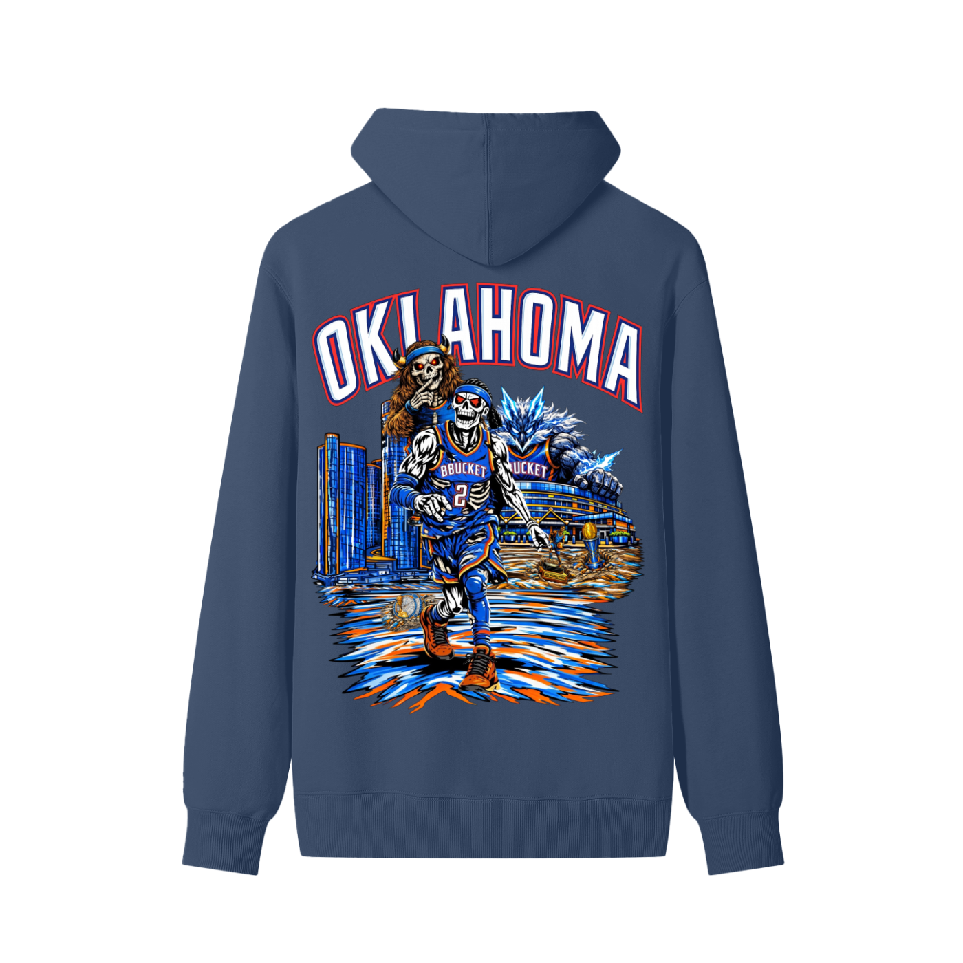 QUIET THUNDER HOODIE - STORM BLUE