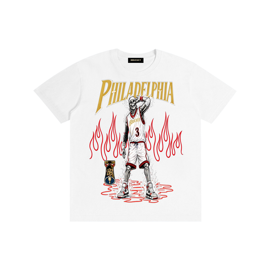 PHILLY PRESSURE TEE - WHITE