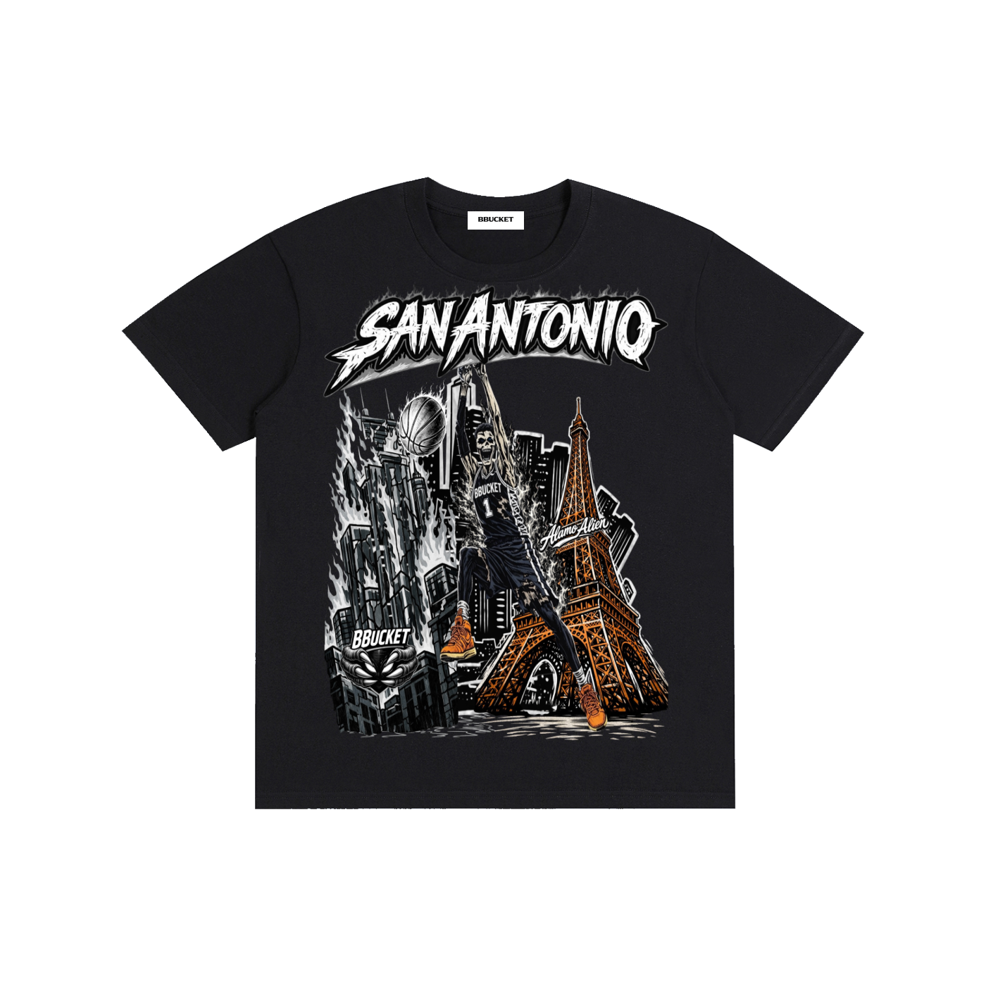 ALAMO ALIEN TEE - BLACK