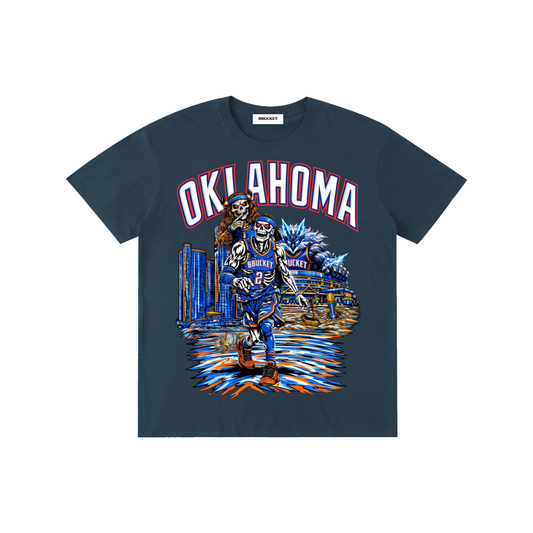 QUIET THUNDER TEE - NAVY BLUE