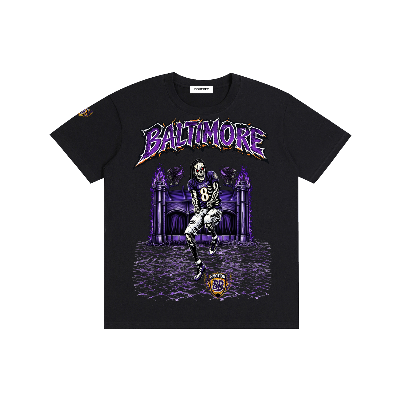8MOTION TEE - BLACK