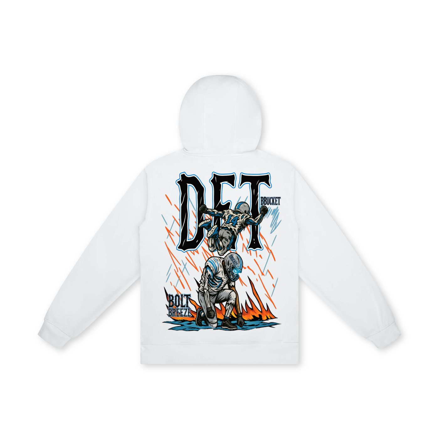 BOLT BREEZE HOODIE- WHITE