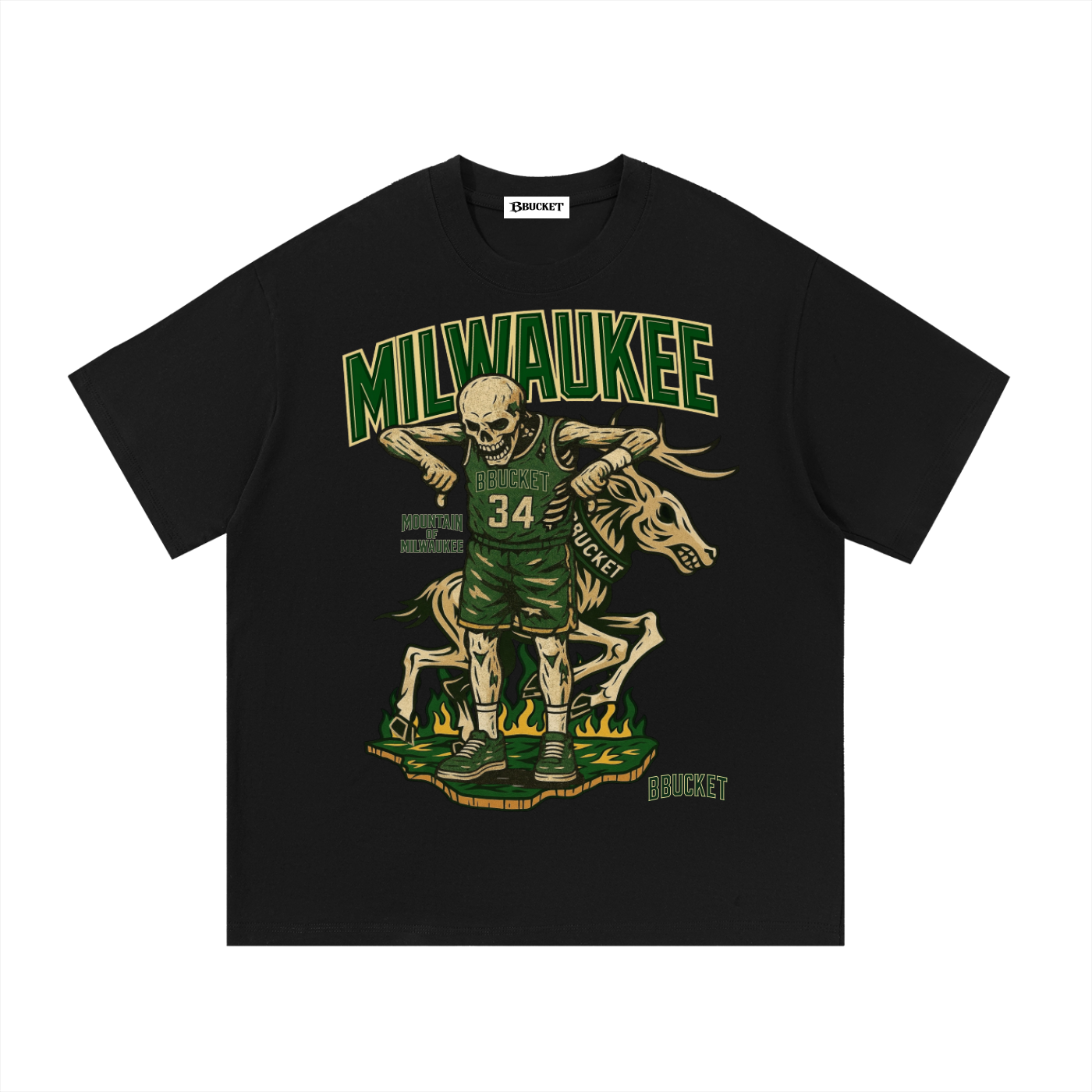 MOUNTAIN OF MILWAUKEE TEE- BLACK