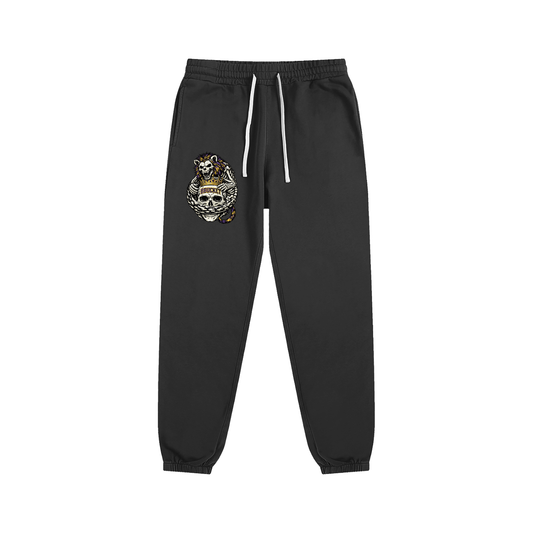 CROWNED IN GOLD SWEATPANT - BLACK