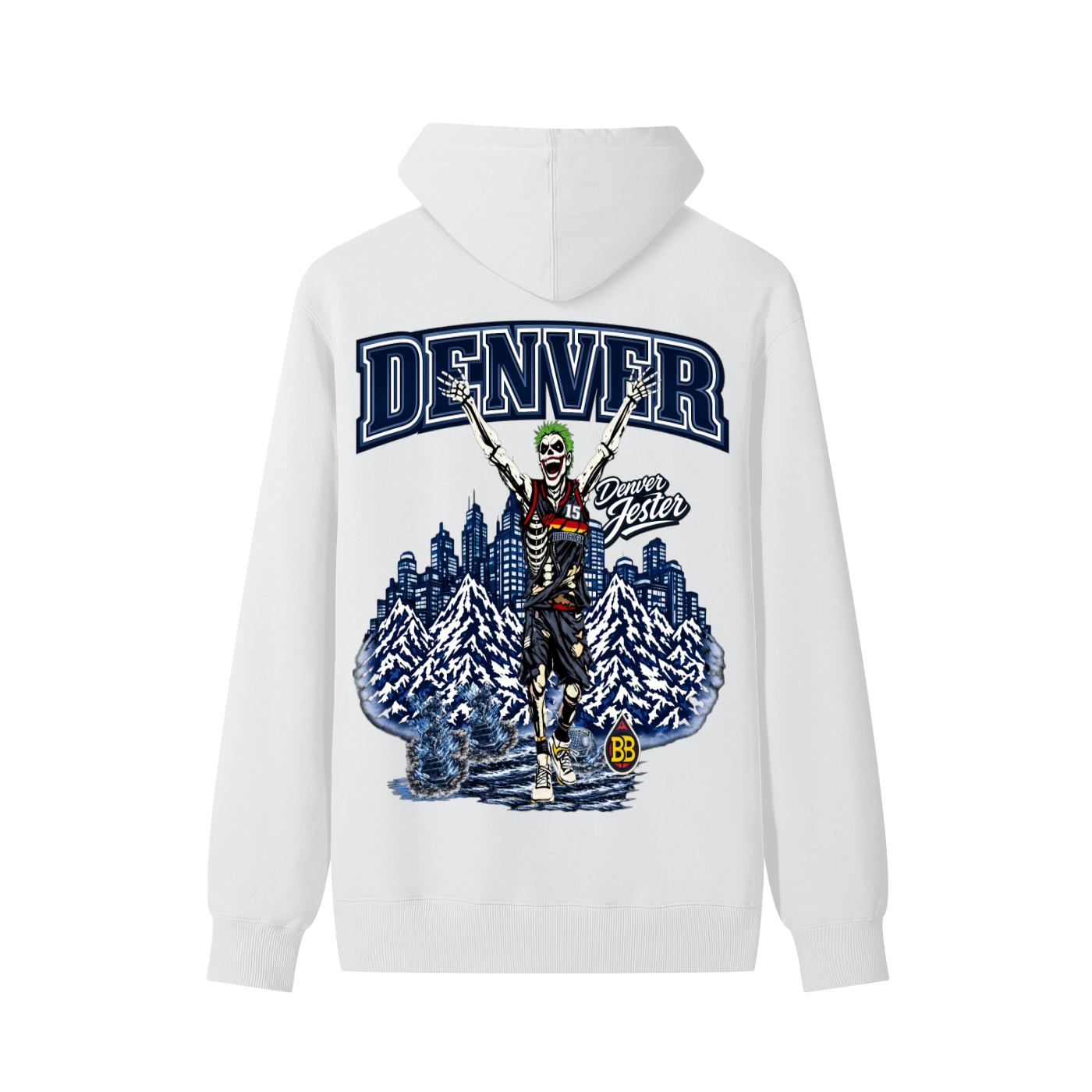 DENVER JESTER HOODIE - WHITE