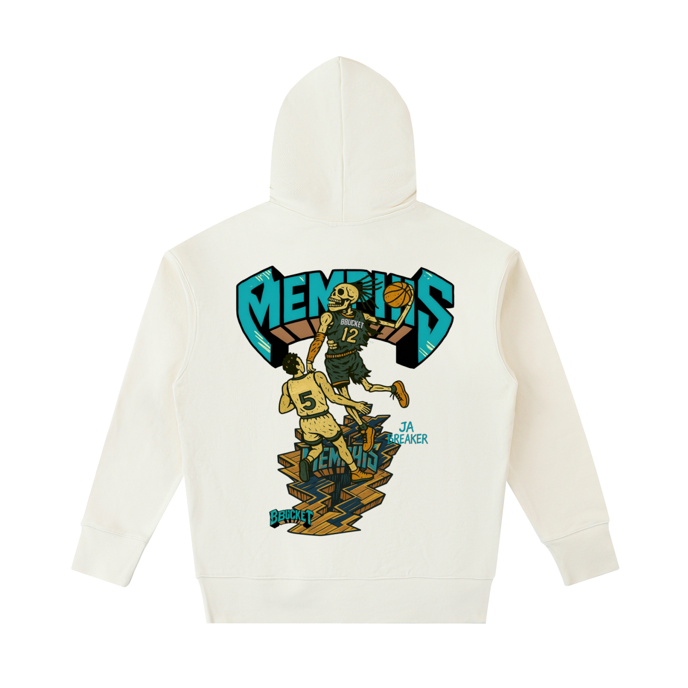 JA BREAKER HOODIE- CREAM