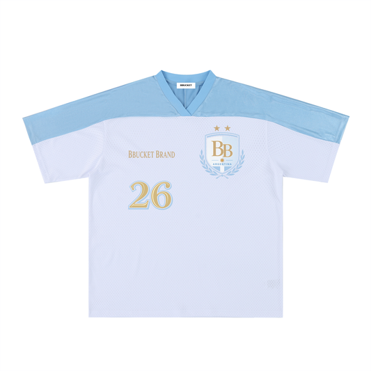 BBUCKET ARGENTINA JERSEY - BLUE WITH WHITE
